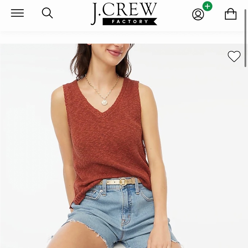 NWT V-Neck Sweater Tank